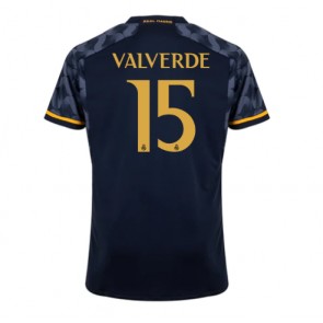 Real Madrid Federico Valverde #15 Replica Away Stadium Shirt 2023-24 Short Sleeve